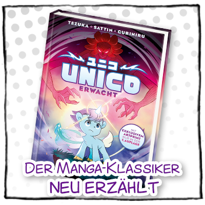 Cover des neues Comicbuchs "Unico erwacht"